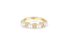  Reimaginer - Ringe mit Perle - Silber / 14kt GP - Perle
